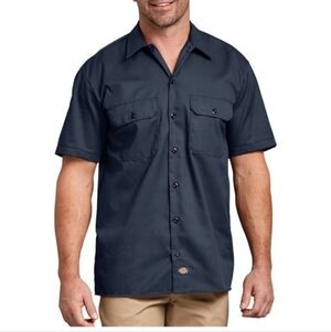 NWT Dickies Men's Short Sleeve Button Up Work Shirt NEW